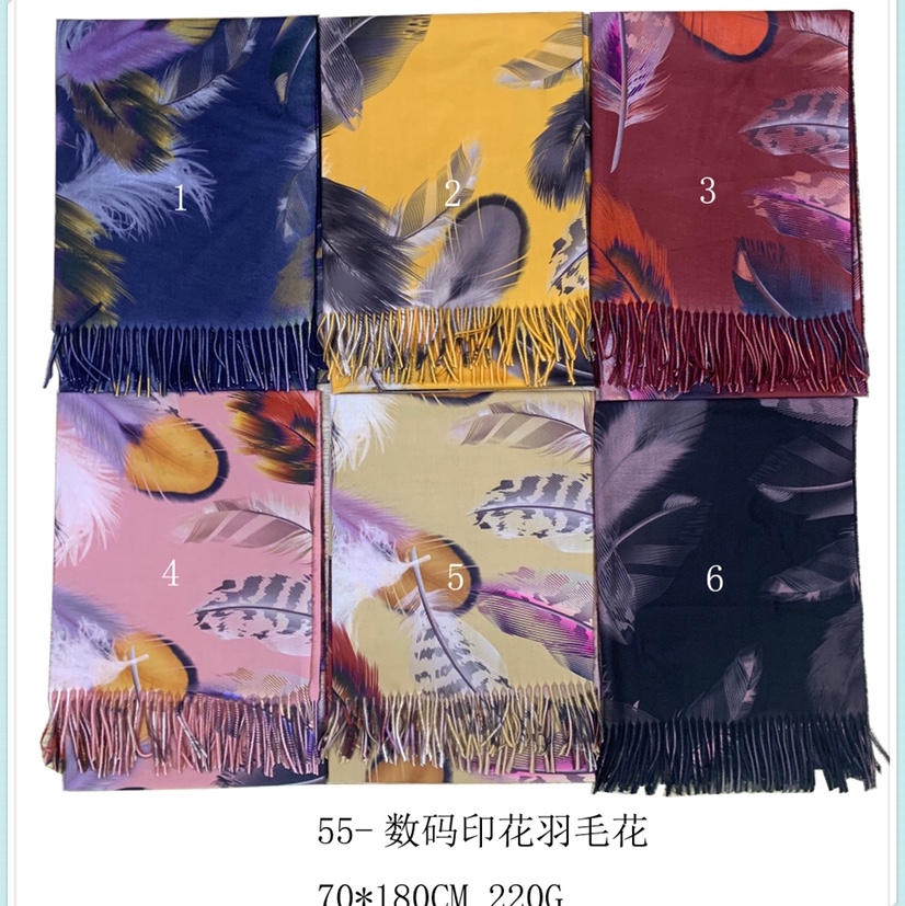 数码印羽毛花产品图