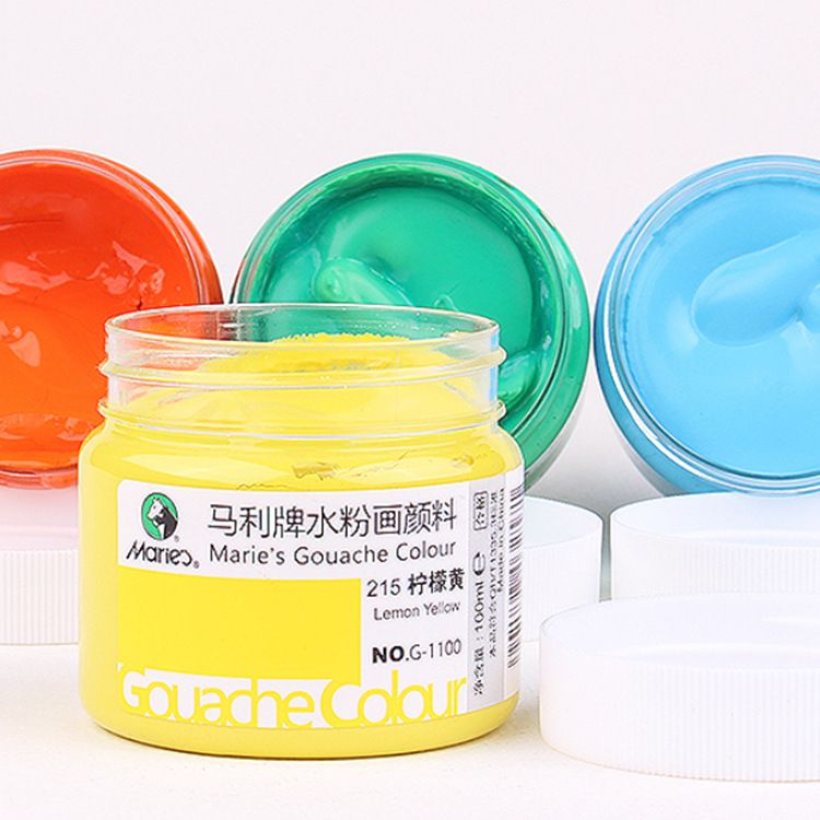Shanghai Marley Paint Gouache Can Paint, Marley brand gouache paint for art students, 100ML precious Item Picture