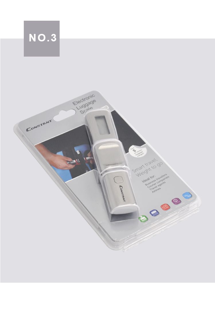 14192-741E stainless steel portable luggage scale, hand-held electronic scale, mini wholesale, household export, 50kg detail image 7