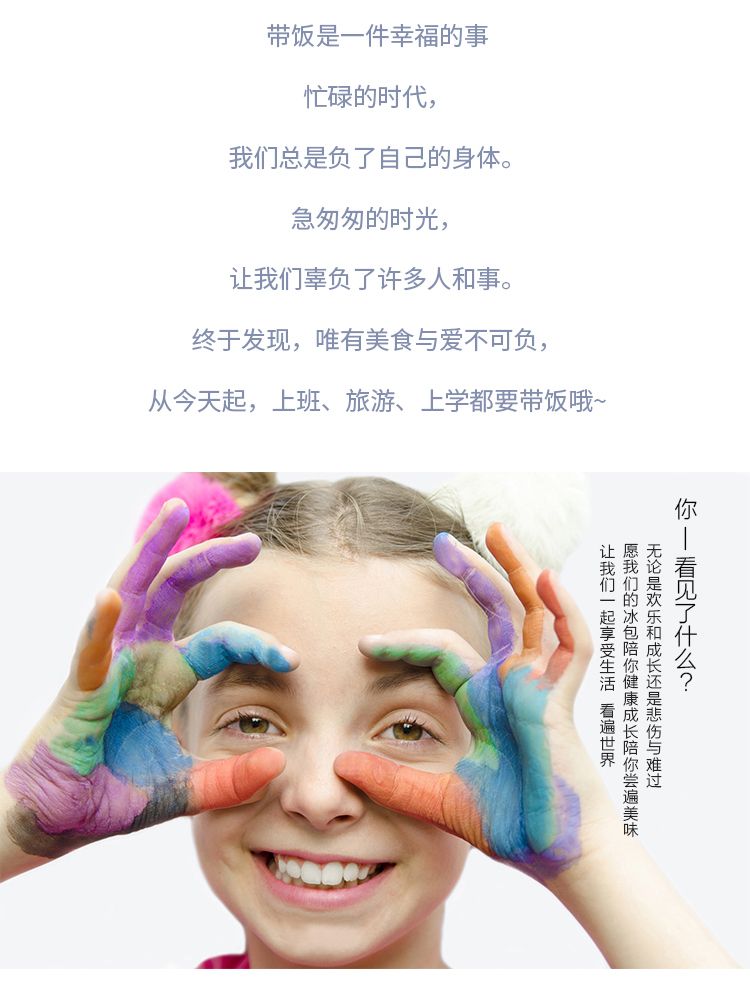 亚马逊冰包新款折叠午餐包 儿童卡通保温野餐背包环保手提保温袋详情图2