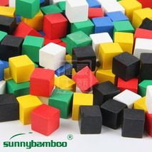 正方形小积木学习教具数字用具一年级正方体积木块小学生小孩游戏