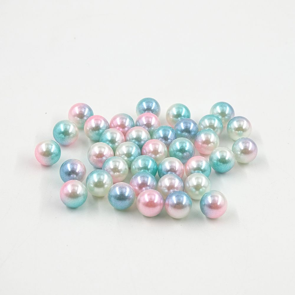 ABS imitation pearl 6mm non - hole colorful round beads merpeople beads thumbnail