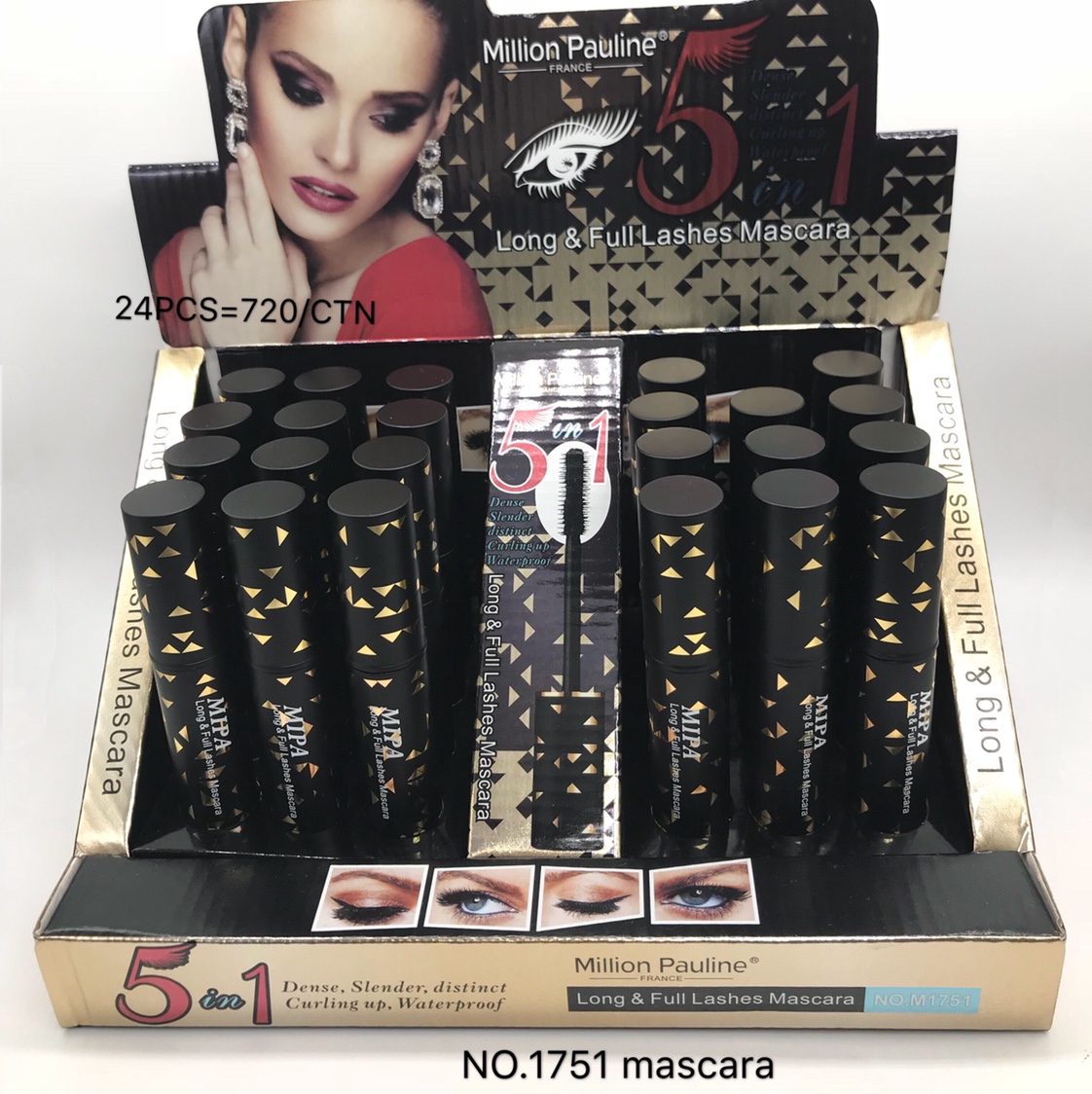 M1751 eyelash to cream full figure