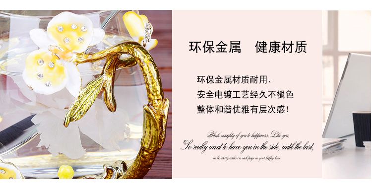 Creative enamel color water cup and kettle set, high-end household glass cups, girlish cups with spoons and LIDS detail image 3