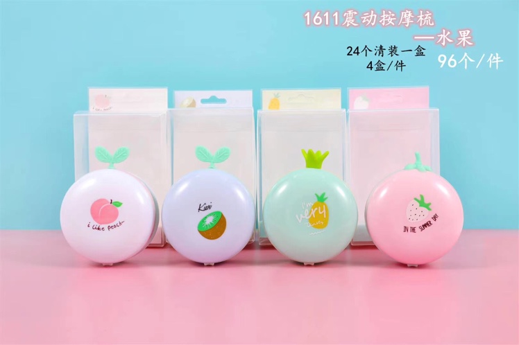 Vibrating massage comb