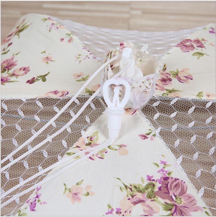 High-End Foldable Cleaning Lace Dish Cover Table Food Umbrella Dish Food Bowl Cover Fly Proof Dish Cover details Picture