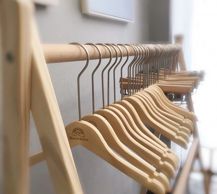 Children's hanger small clothing store special baby children wooden children large children's clothes hanging solid wood children's clothes brace custom thumbnail