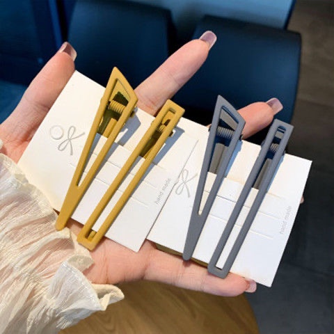 糖果色创意网红简约发卡韩版小清新金属个性头饰森系ins仙女发夹详情图8