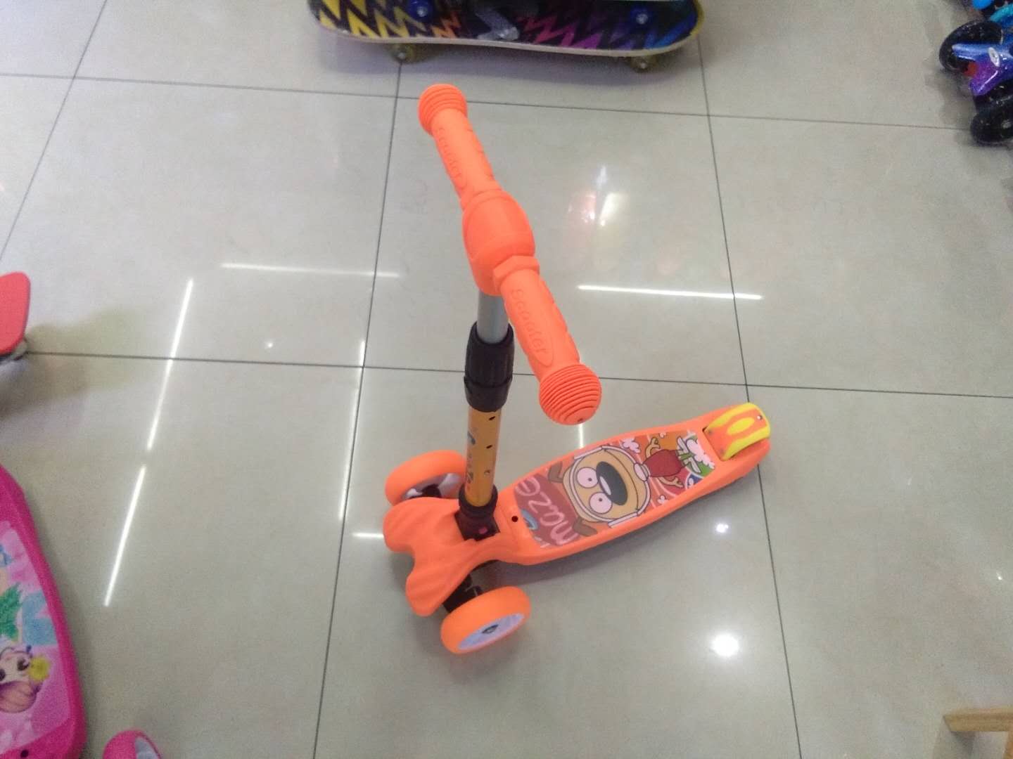 Children's scooters 3-6-11-year-old folding meter-high scooters for boys and girls, single-leg sliding scooters