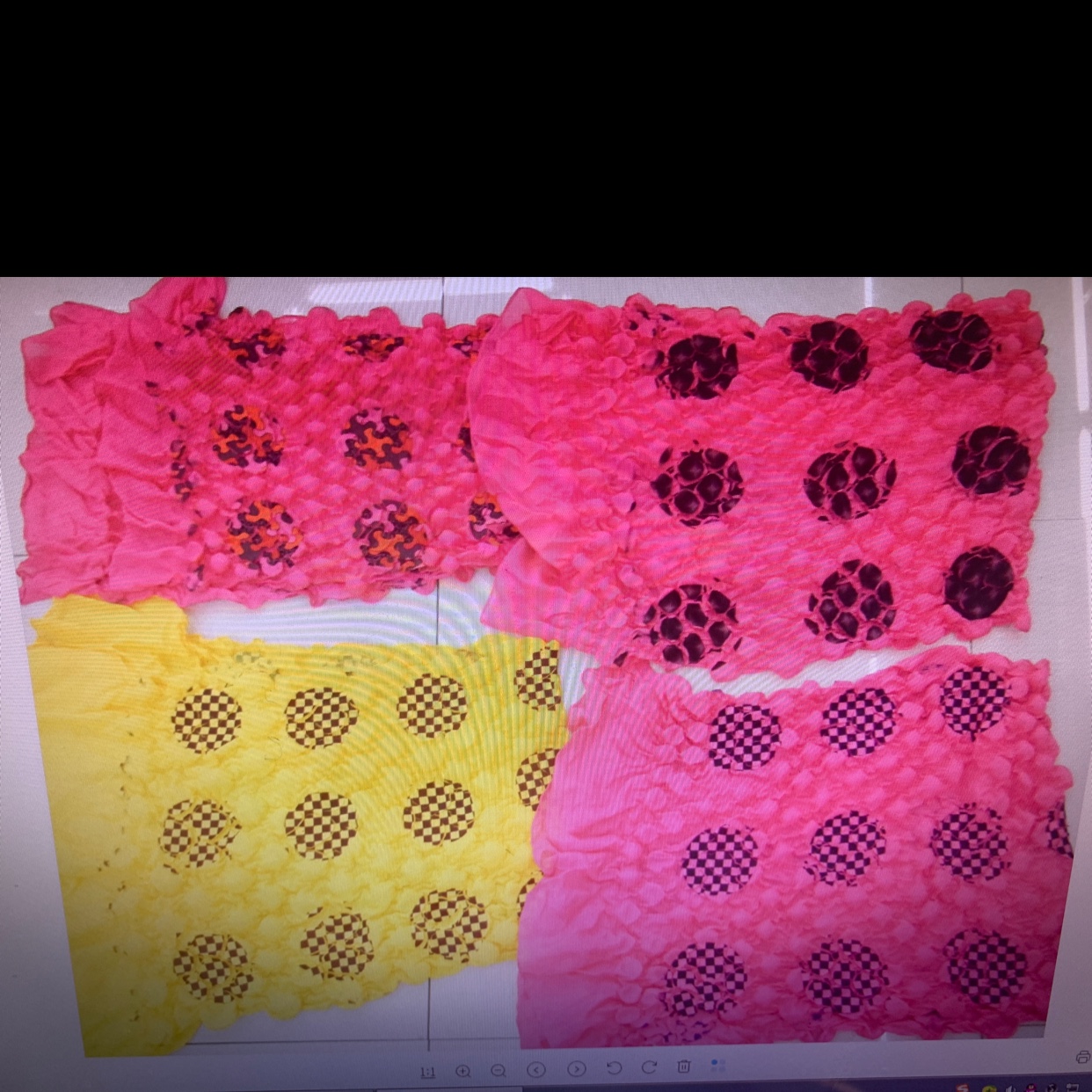 Composite Silk Circle Printing