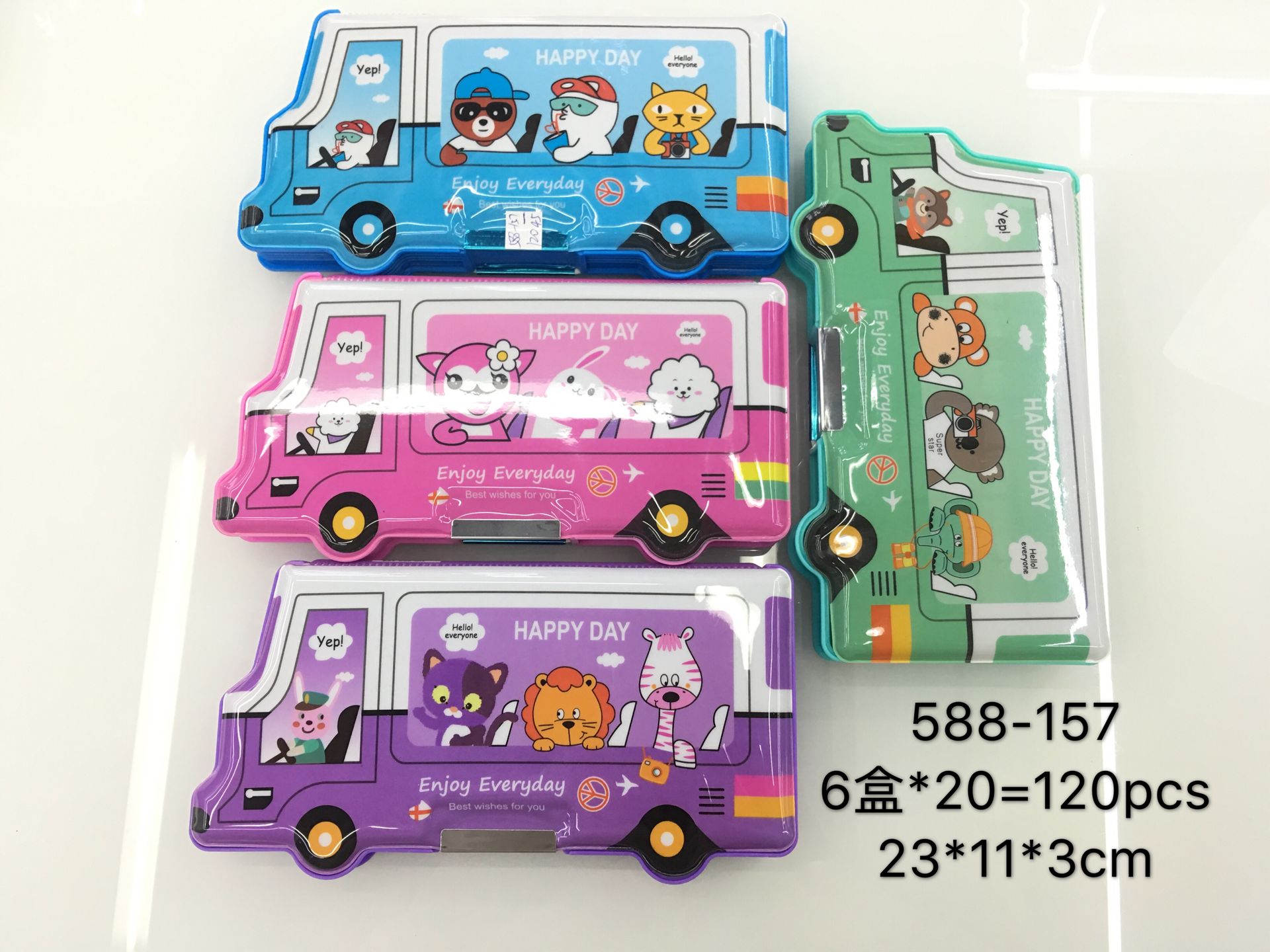 小汽车铅笔盒 笔袋 儿童学生塑料文具盒 厂家直销