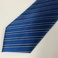 高品质批发蓝色黑色领带条纹领带定制斜纹涤纶领带工厂直销白底实物图