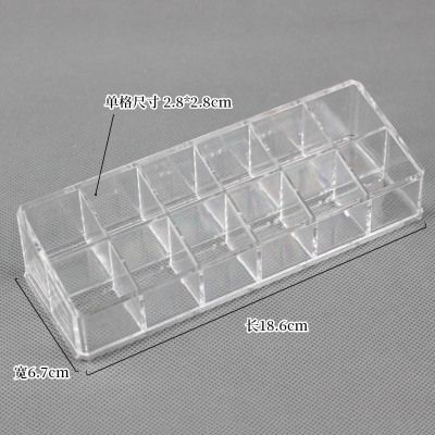 Extra-large 12-compartment cosmetic display stand, storage box, mascara storage stand, nail polish stand, lipstick stand, direct sales pic 1