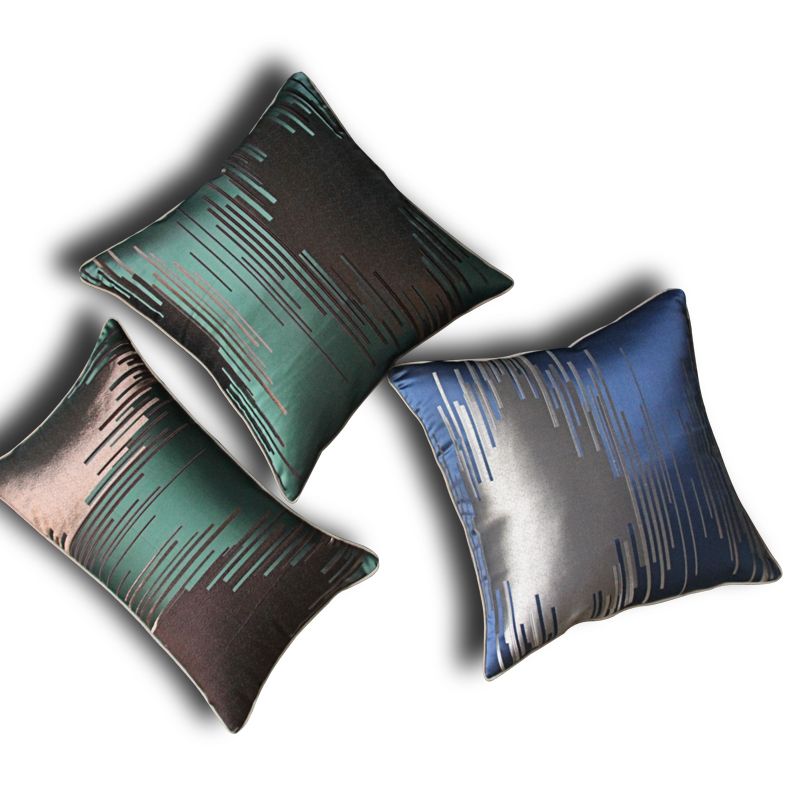 High-precision jacquard edge cushions, sofa throw pillows, linen home, living room cushion cover, office