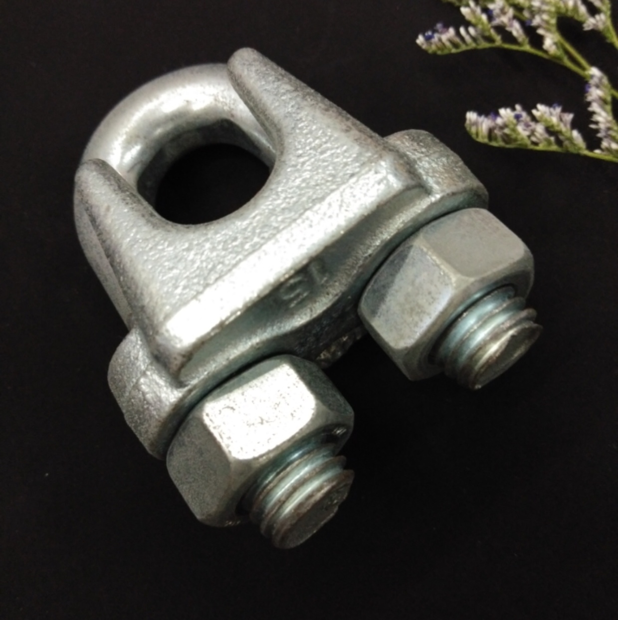 8mm heavy-duty wire rope clamps, national standard clamps, lifting slings, 741 clamps, U-shaped clamps details Picture