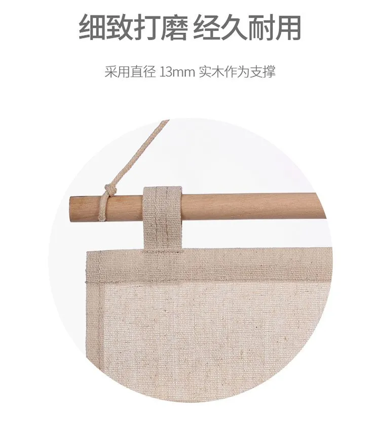 Jewelry storage bag, wall storage bag, hanging bag, fabric wall-mounted mobile phone, wall-mounted storage, behind the door detail image 6