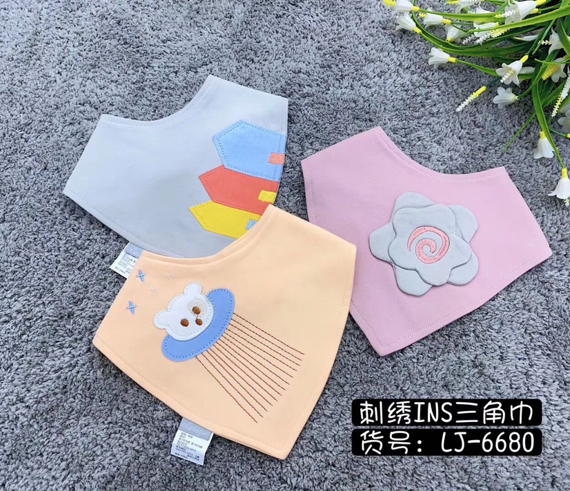 Triangle Towel, Pure Cotton, Saliva Towel, Bib Suitable For Baby Use Specification drawing