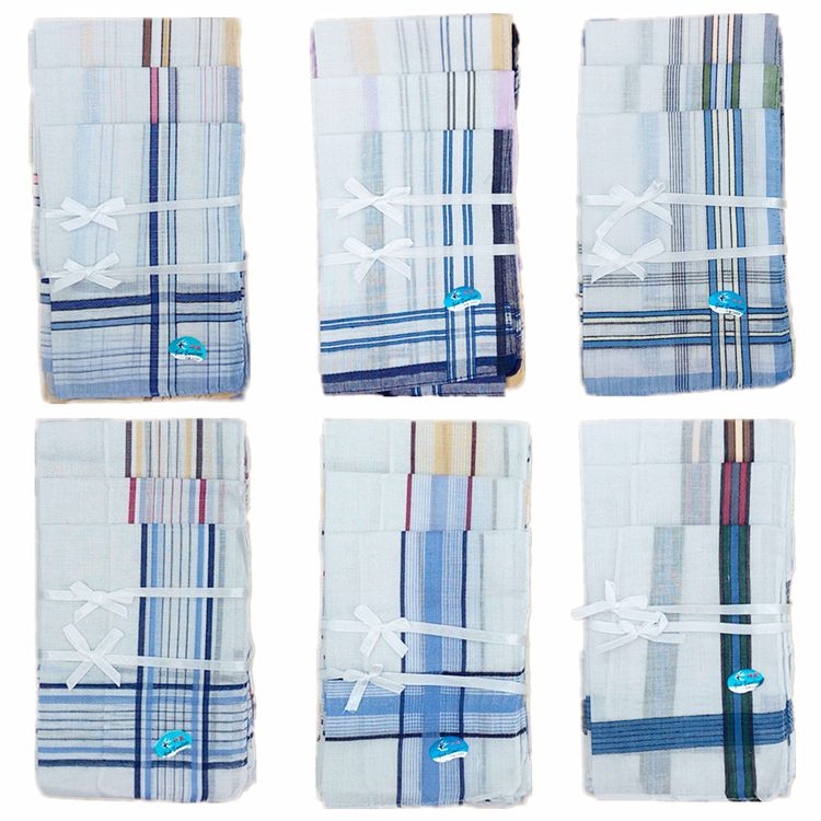 Terylene light white center men's plain handkerchief woven hand towel square towel 37*37 handkerchief full figure