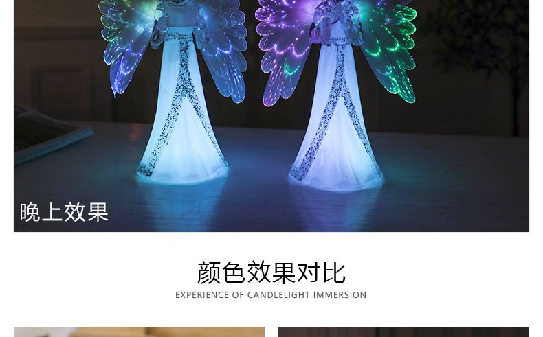 Guangqian Angel Christian Seven-color Lights Christmas Decorations, Christmas Atmosphere Lights, Christmas gifts pic 12