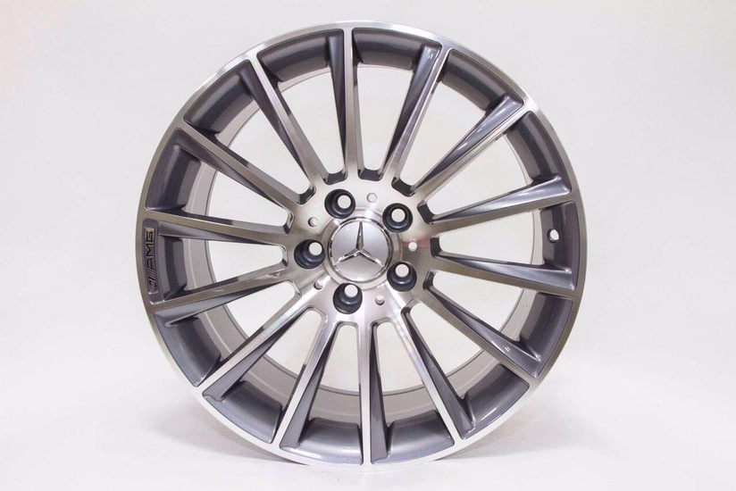 The 19-inch wheels are grey