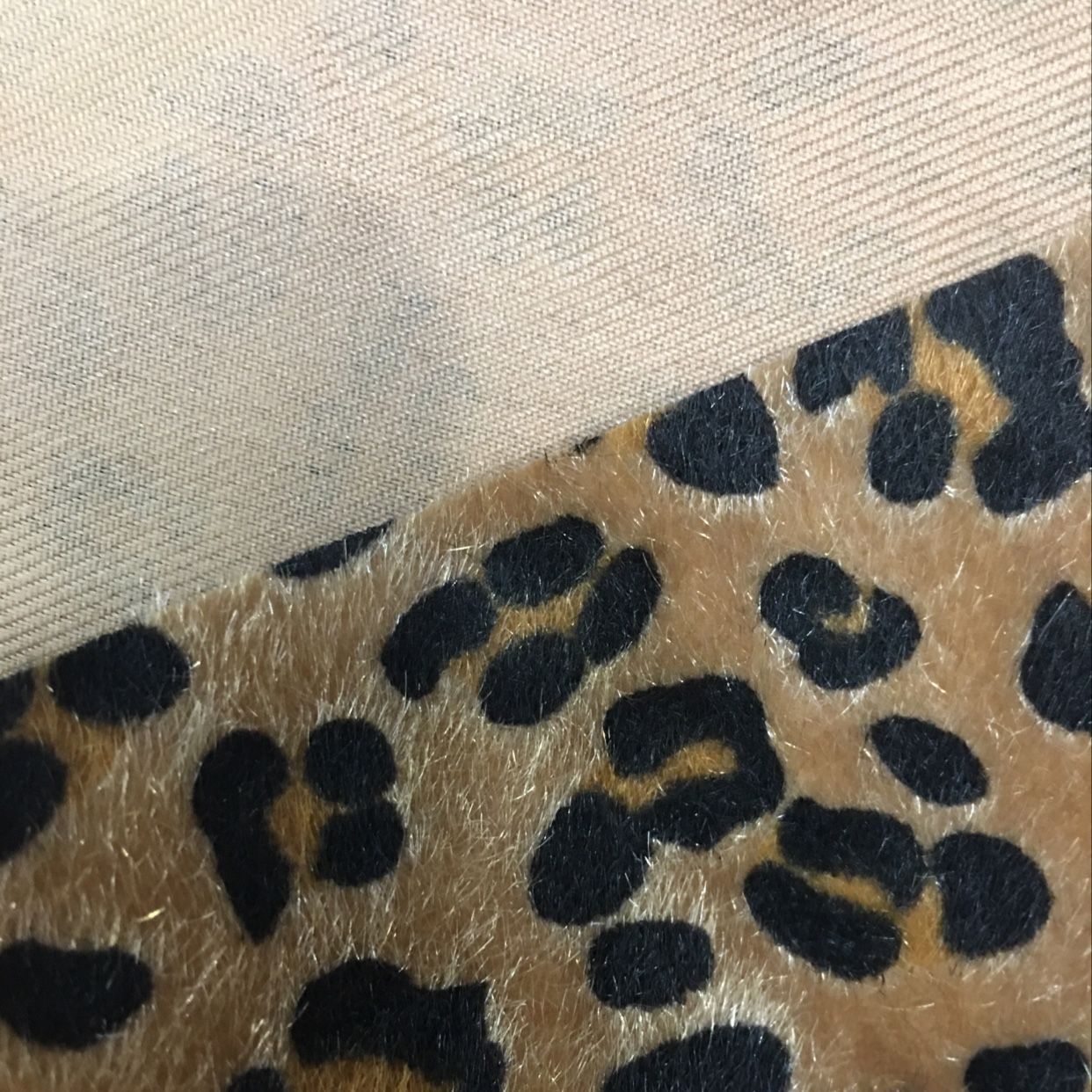 Anti-horsehair flocked leather accessories, bags, furniture, soft leather, factory direct sales in stock detail image 3