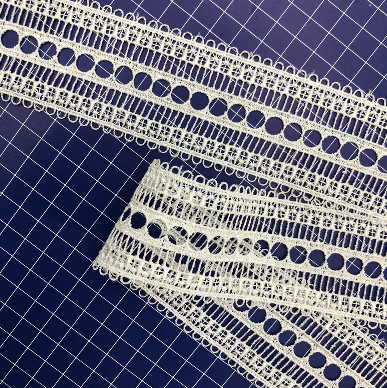 New circular Surat lace Guangdong cotton thread embroidery water-soluble clothing accessories 5