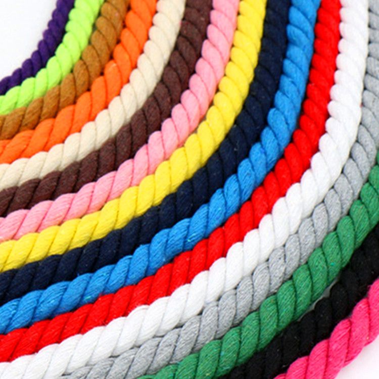 Three-strand rope DIY colorful cotton rope for clothing ingredients and accessories rope