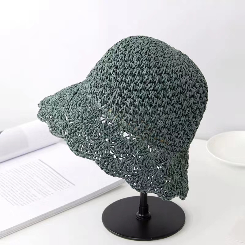 Paper Rope Lace Bucket Cap 2