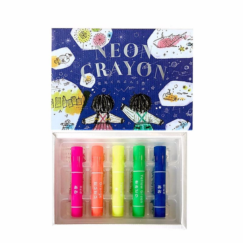KOKUYO KE-AC29 Fluorescent crayon 5-color set