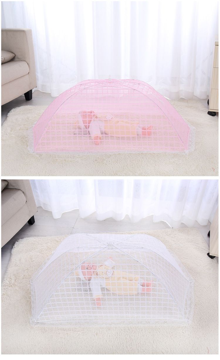 Crib Mosquito Net Baby Mosquito Net Cover Foldable Mesh Umbrella Cover Bottomless Universal Mesh Food Cover Can Be Customized