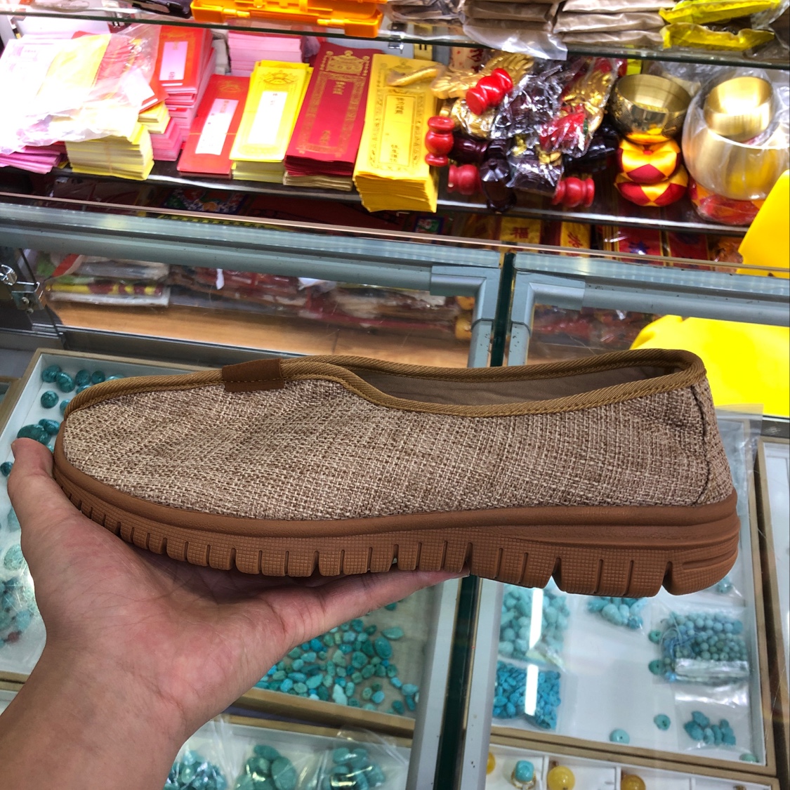 棉麻单鞋细节图