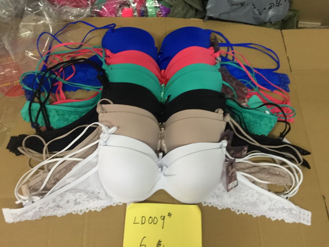 Yiwu Haofuo LD-009 Lace bra Double-edged fabric bra Medium thick cup bra thumbnail
