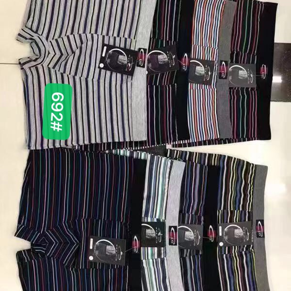 692#色织氨纶平角内裤