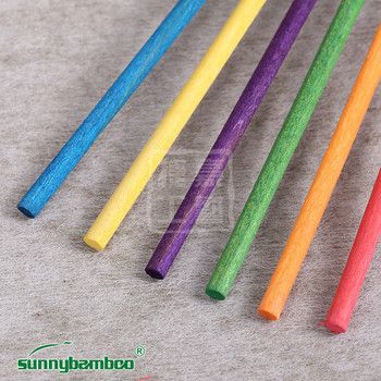 彩色圆木棍实木圆棒立体构成模型材料小木条子细节图