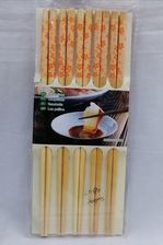 印花筷子天然木制套装家用中式防滑环保中式橘花