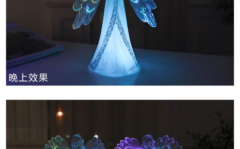 Guangqian Angel Christian Seven-color Lights Christmas Decorations, Christmas Atmosphere Lights, Christmas gifts pic 11