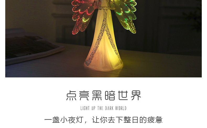 Guangqian Angel Christian Seven-color Lights Christmas Decorations, Christmas Atmosphere Lights, Christmas gifts pic 8