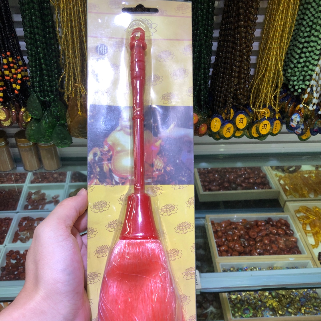 拂尘扫白底实物图