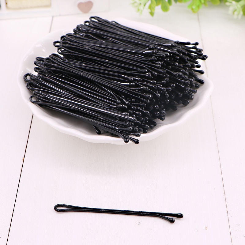 黑色一字夹发波浪夹U型韩国小卡子发饰头影楼理发店边盘发刘海夹详情图10