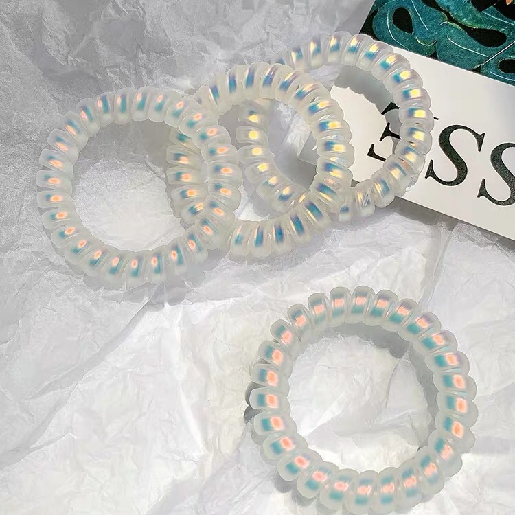 Mermaid color himephone hair ring female hair string ins wind sweet girl hair ornament Korean web celebrity phone ring hair string thumbnail