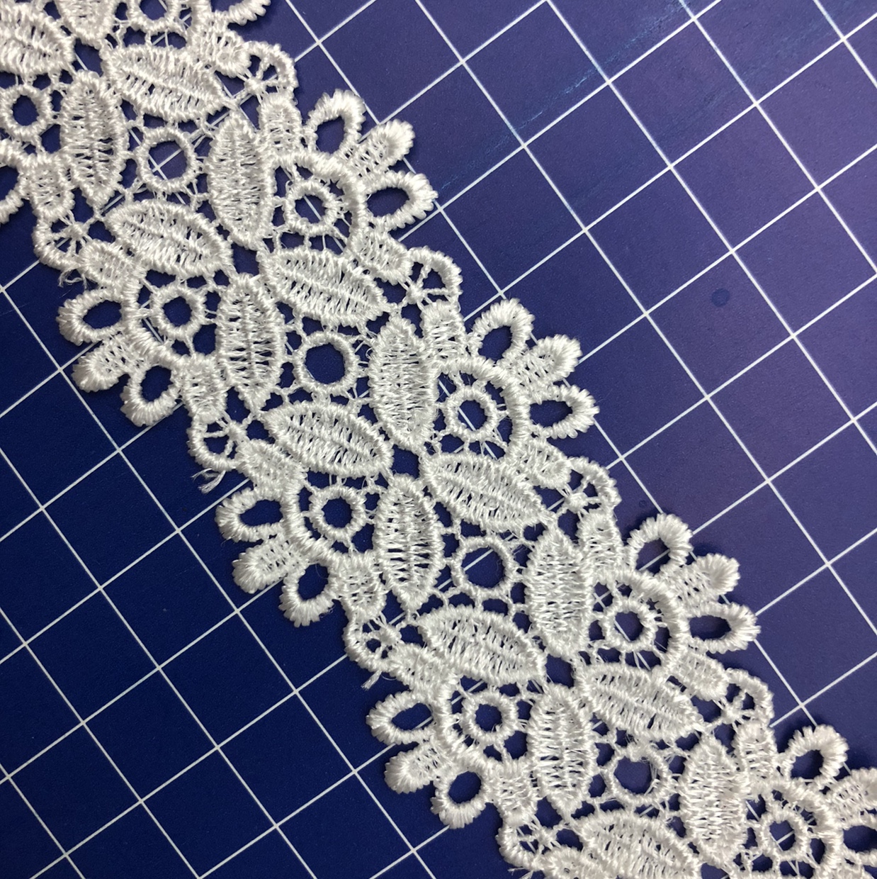 New circular Sulla lace Guangdong cotton thread embroidery water-soluble clothing accessories 2 details Picture