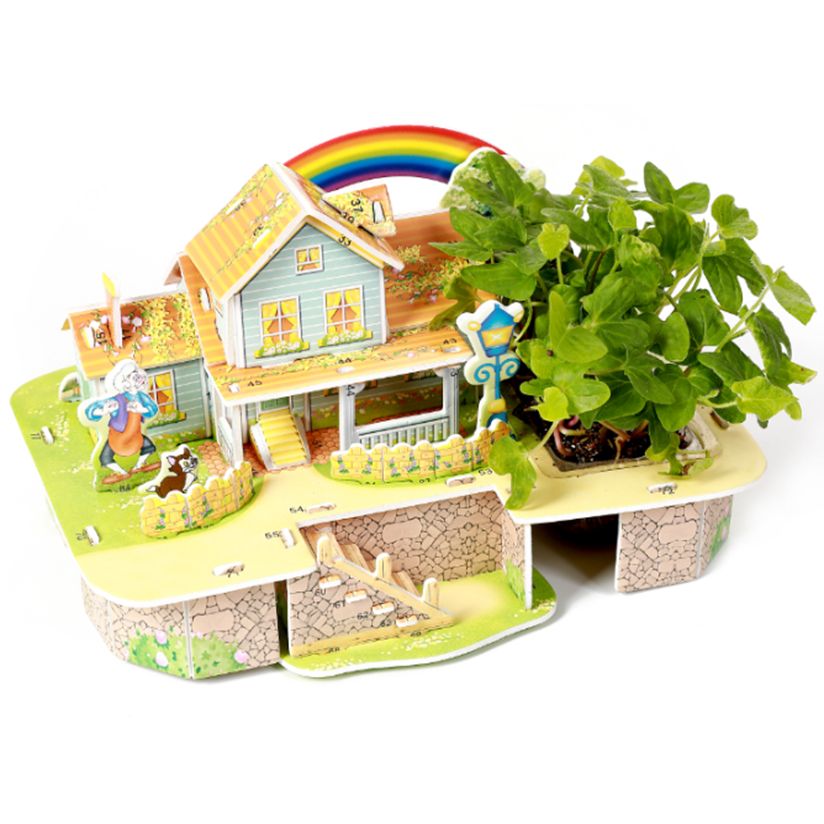 Yiwu Selection Zhili Fort Mini Rainbow House /M-009/1997 full figure