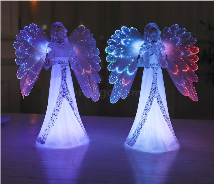 Guangqian Angel Christian Seven-color Lights Christmas Decorations, Christmas Atmosphere Lights, Christmas gifts