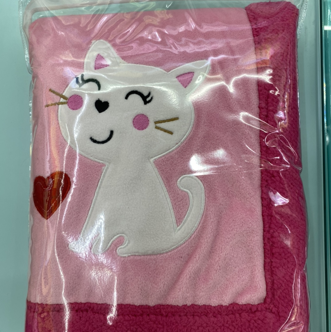 超柔刺绣毯猫款