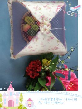 Lace Fabric Size Foldable Circular Rectangular Fly Cover Food Cover Vegetable Umbrella Food Cover Free Shipping full figure