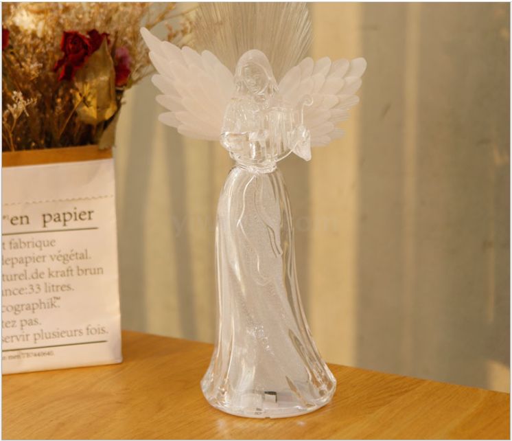 Christian ornaments, fiber optic angels, seven-color lights, ambient lights, novel and creative electronic night lights, led book lights Application Scenario