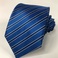高品质批发蓝色黑色领带条纹领带定制斜纹涤纶领带工厂直销图