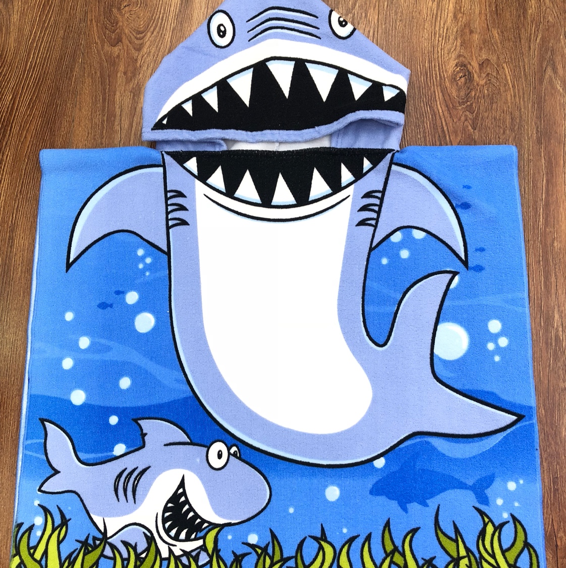 Water plant shark children's cape