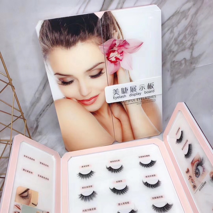 Eyelash High-Grade Display Frame Semi-Finished Eyelash Display Book Grafting Eyelash Plate Album Pearl Acrylic For Foreign Trade details Picture