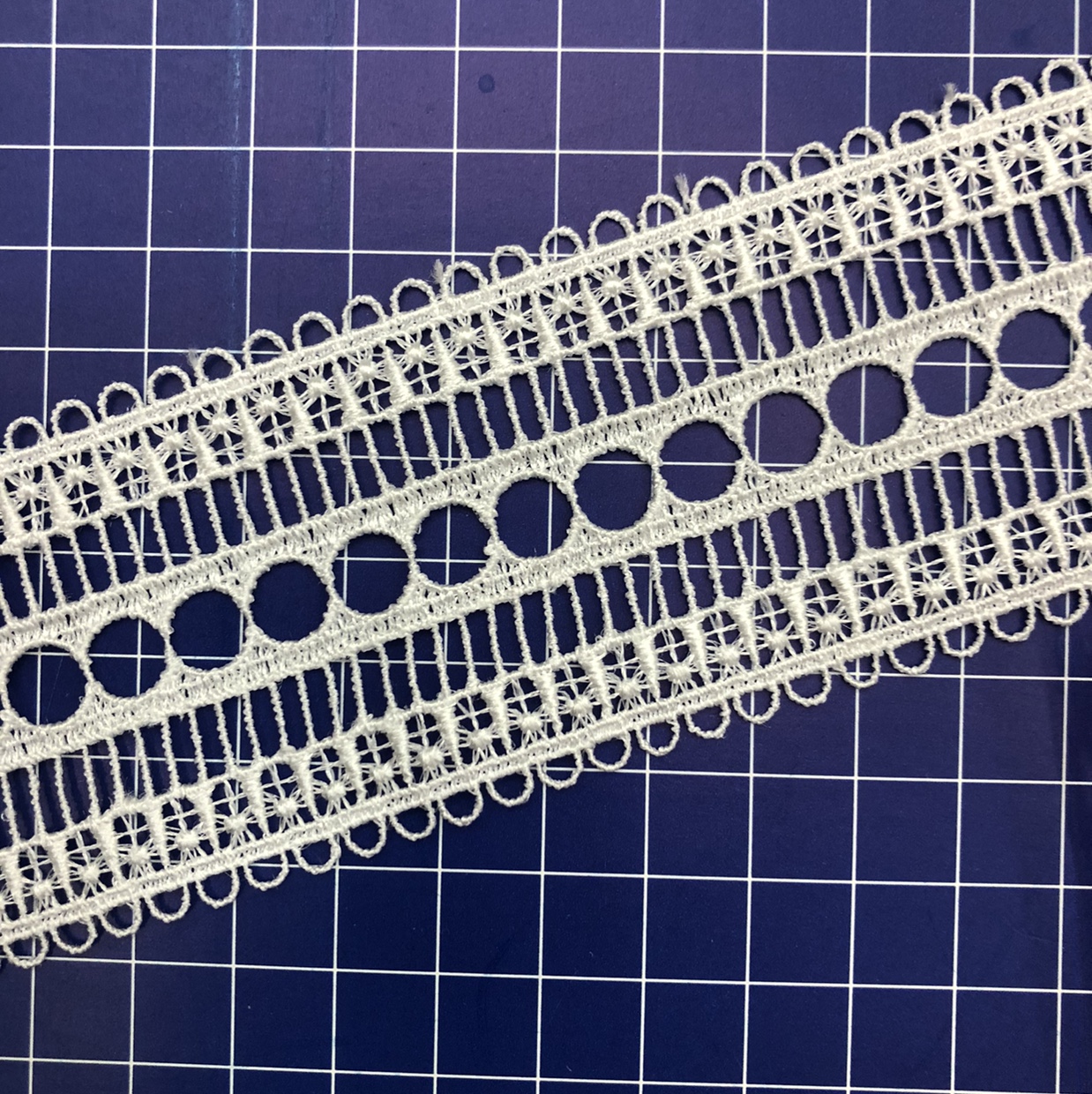 New circular Surat lace Guangdong cotton thread embroidery water-soluble clothing accessories 5 Specification image